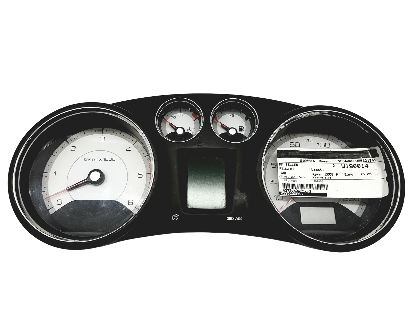 Tacho Kombiinstrument Peugeot 308 9665107680 503001555311 32439 main product photo