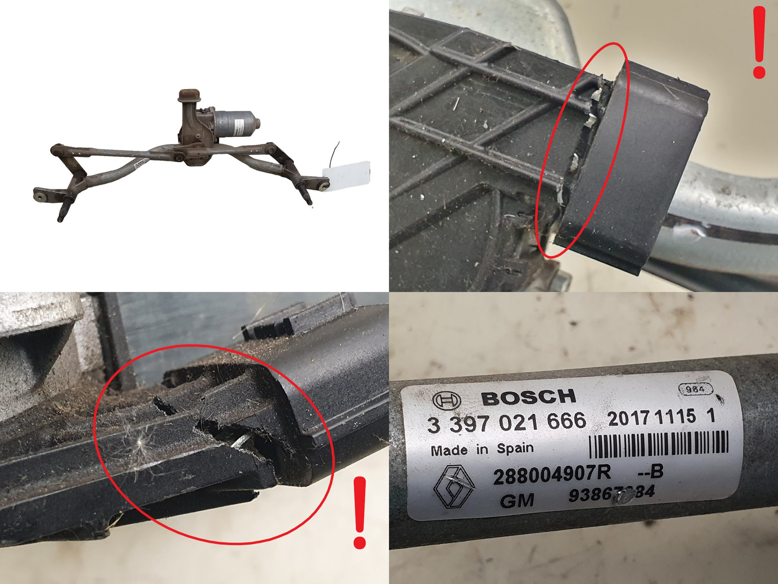 Wischergetriebe Trafic 3 Vivaro 2 NV300 288004907R 93867984 1065 main product photo