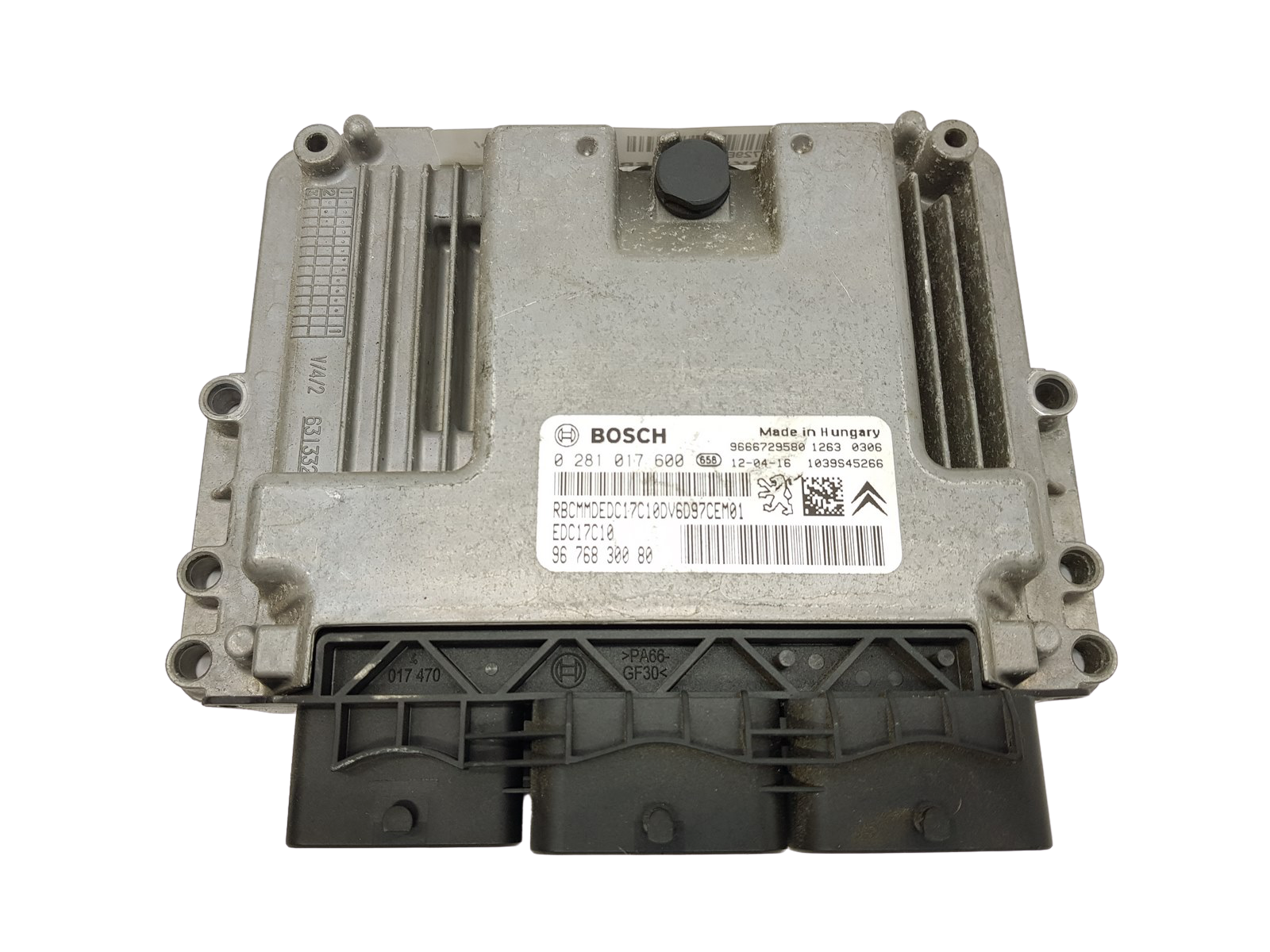 Steuergerät 9676830080 0281017600 9666729580 PSA Bosch 27729 main product photo