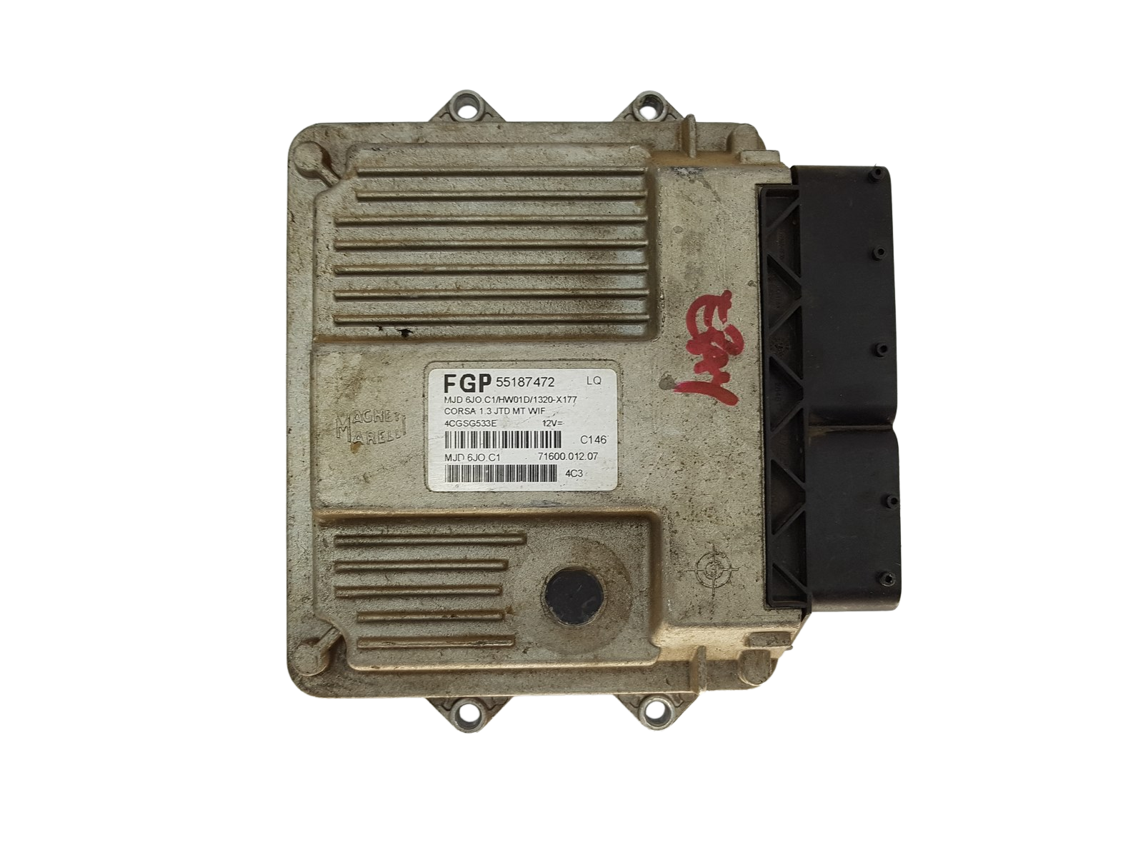 Steuergerät FGP 55187472 LQ MJD 6JO.C1 71600.012.07 Opel Magneti Marelli main product photo