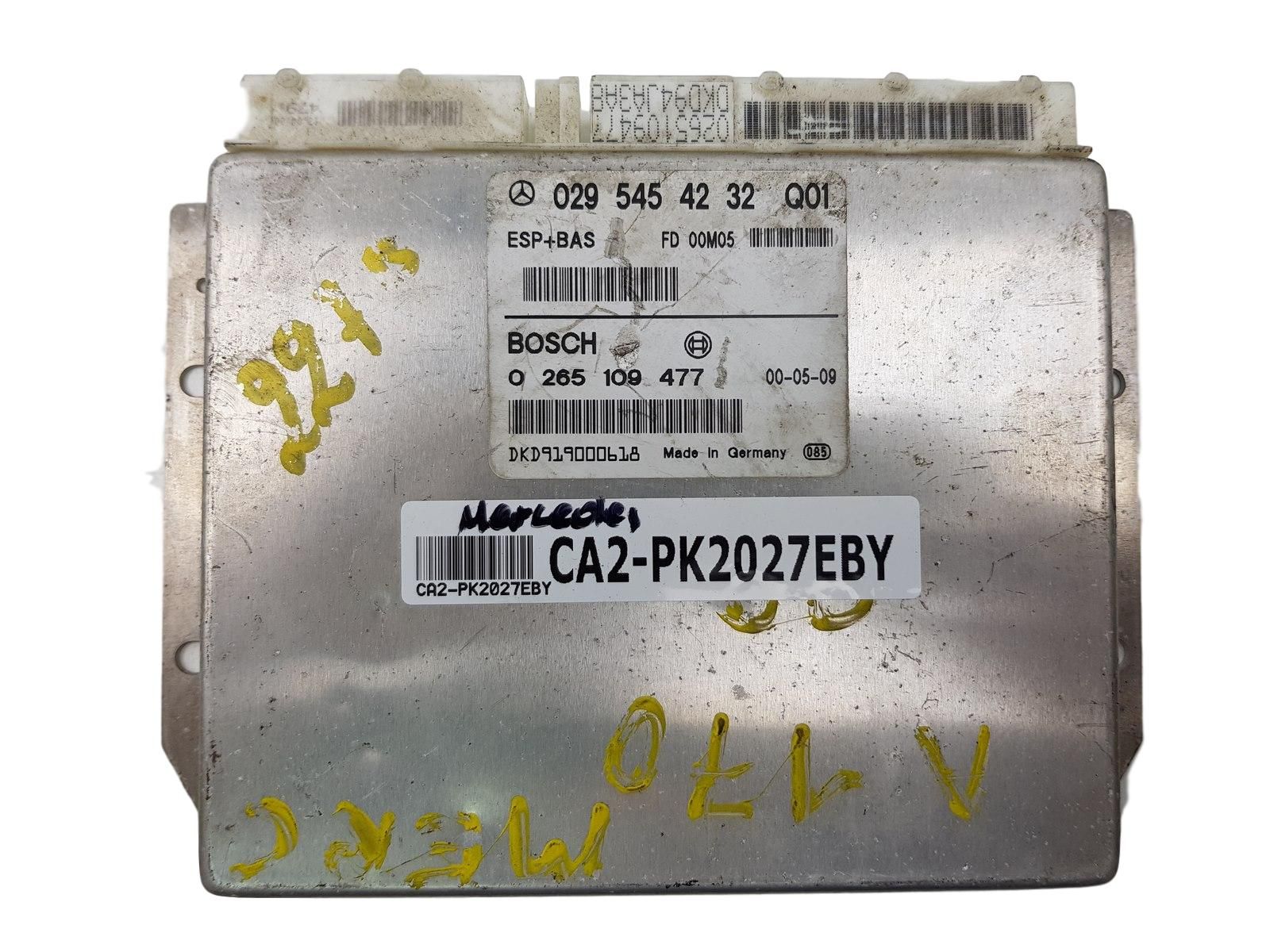 Steuergerät ESP 0295454232 0265109477 Mercedes 2027 main product photo