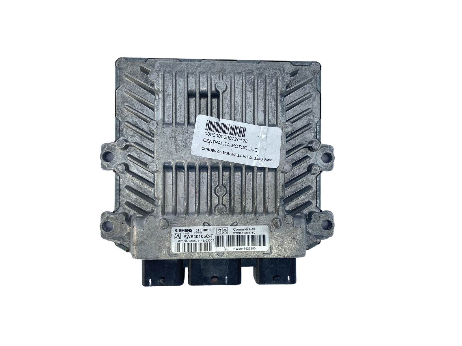 Steuergerät 5WS40105C-T 9651942780 9647423380 SID801A PSA Siemens main product photo