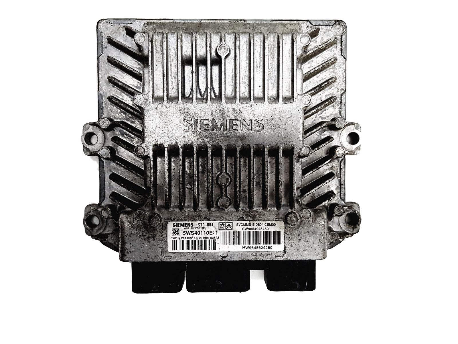 Steuergerät 5WS40110E-T 9654925480 9648624280 PSA Siemens 12084 main product photo