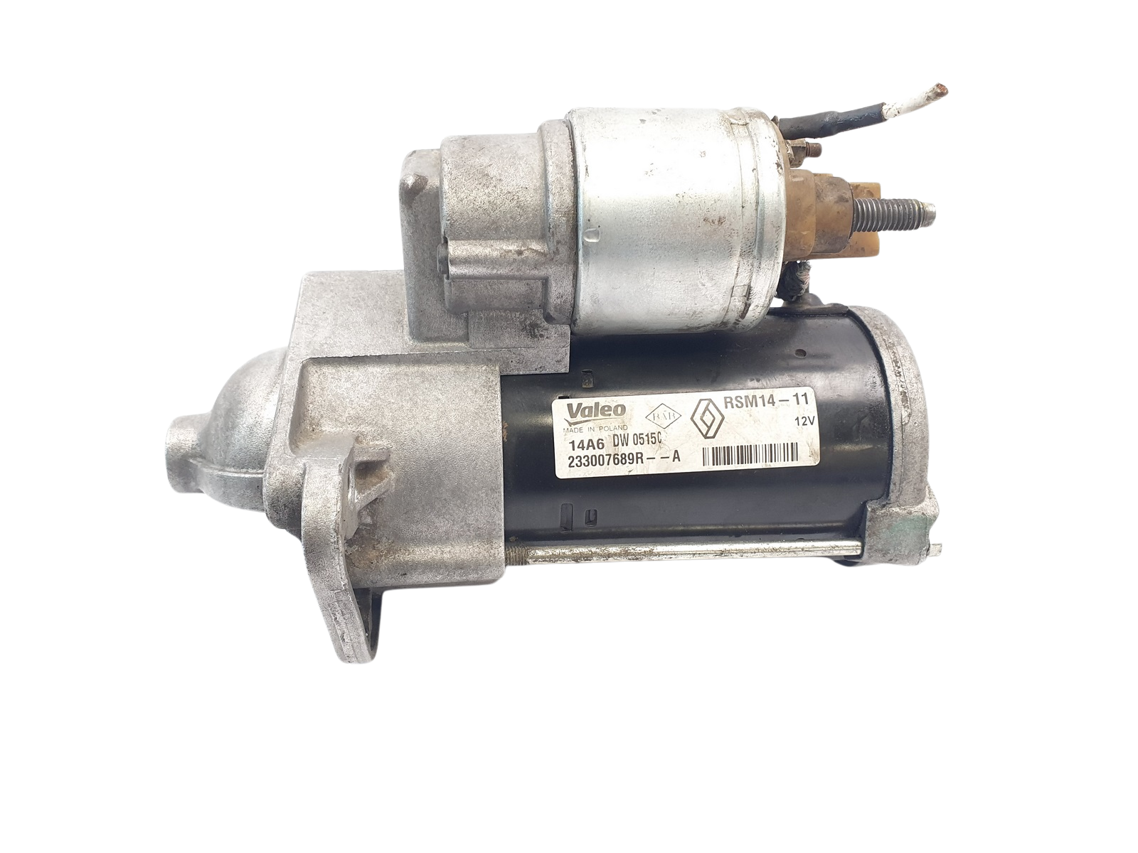 Anlasser Starter 233007689R RSM14-11 Valeo Dacia Renault main product photo