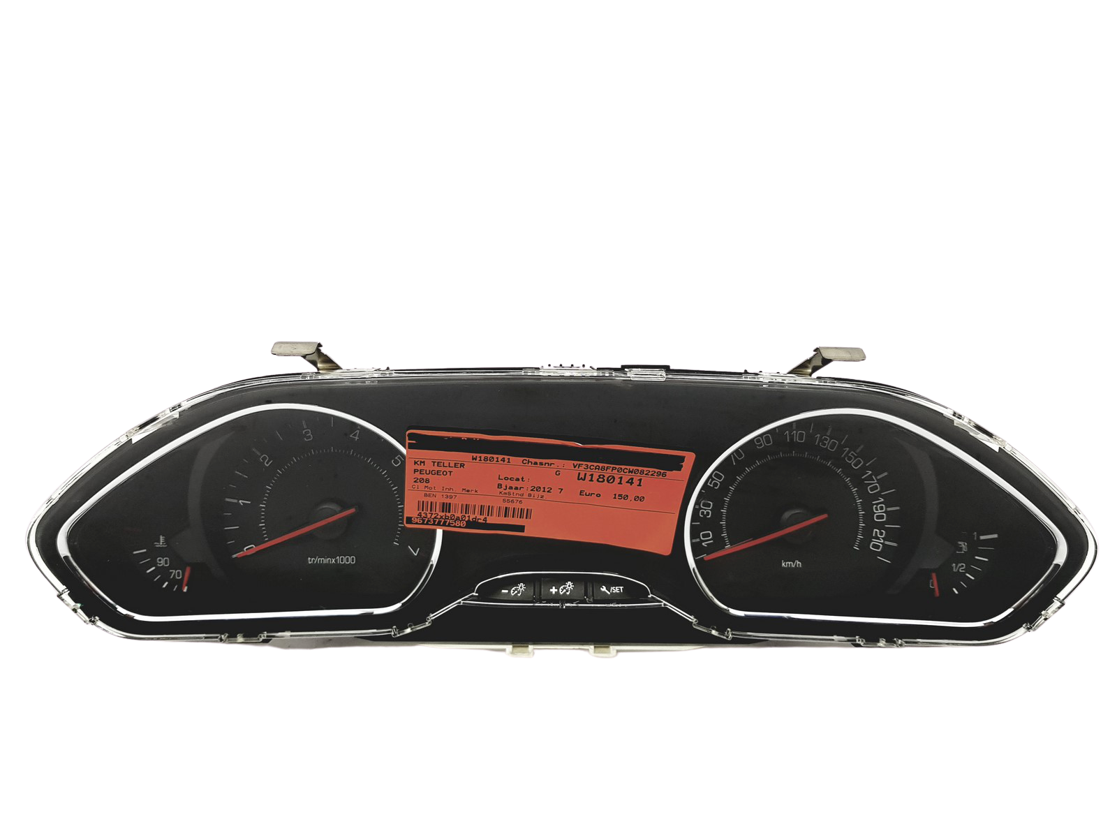Tacho Kombiinstrument Peugeot 208 9673777580 G 32427 main product photo