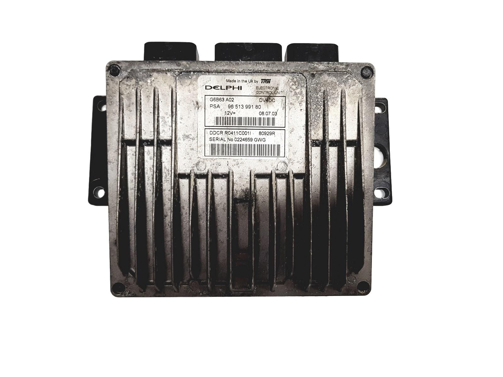 Steuergerät 9651399180 R0411C001I 80929R G6B63A02 PSA Delphi main product photo