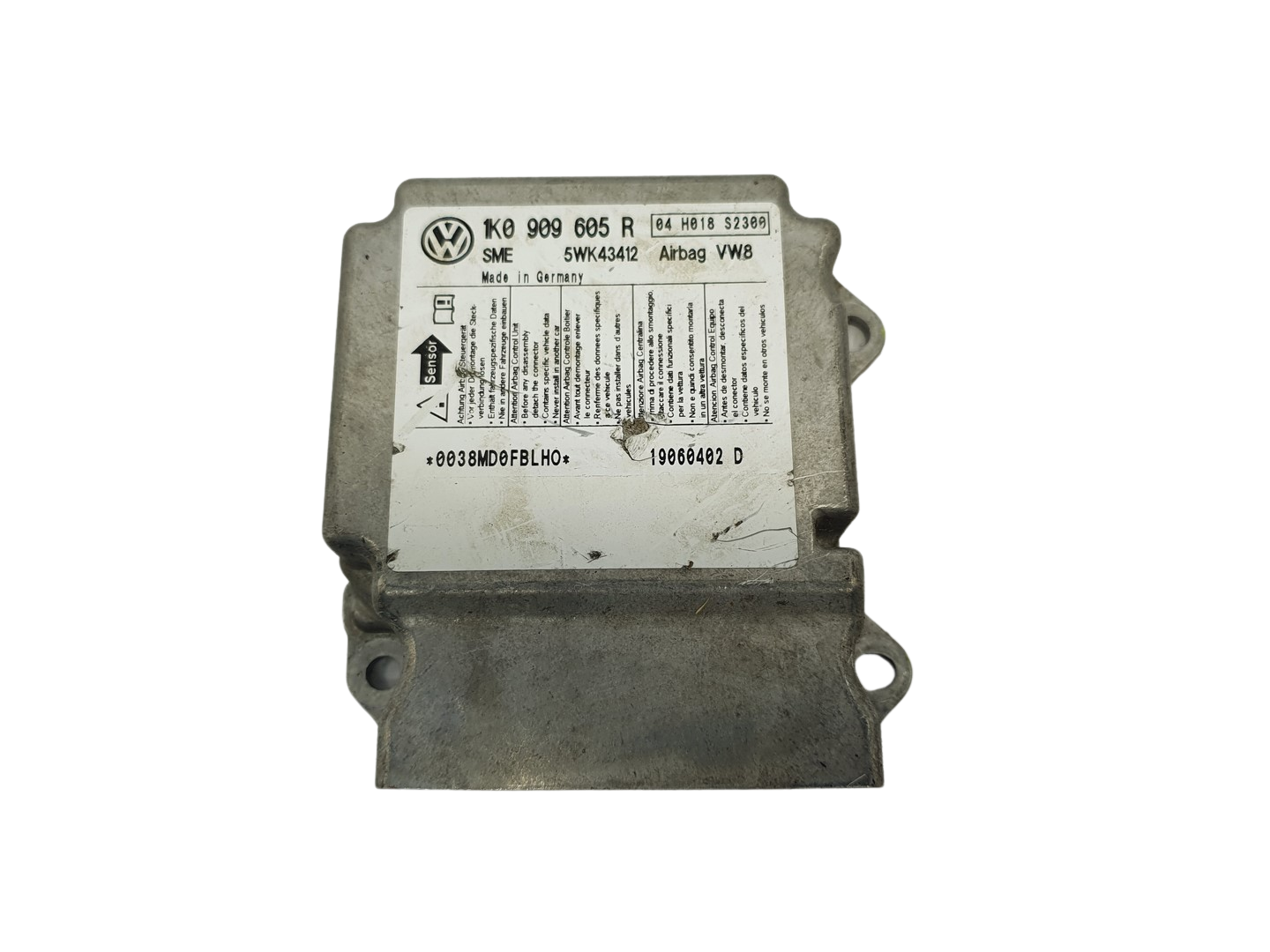 Steuergerät 1K0909605R 5WK43412 VW Siemens 68942 main product photo