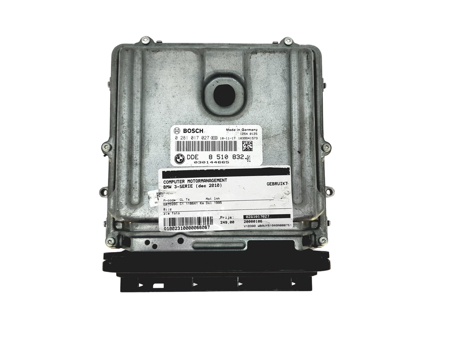 Steuergerät BMW 0281017027 8510832 Bosch main product photo