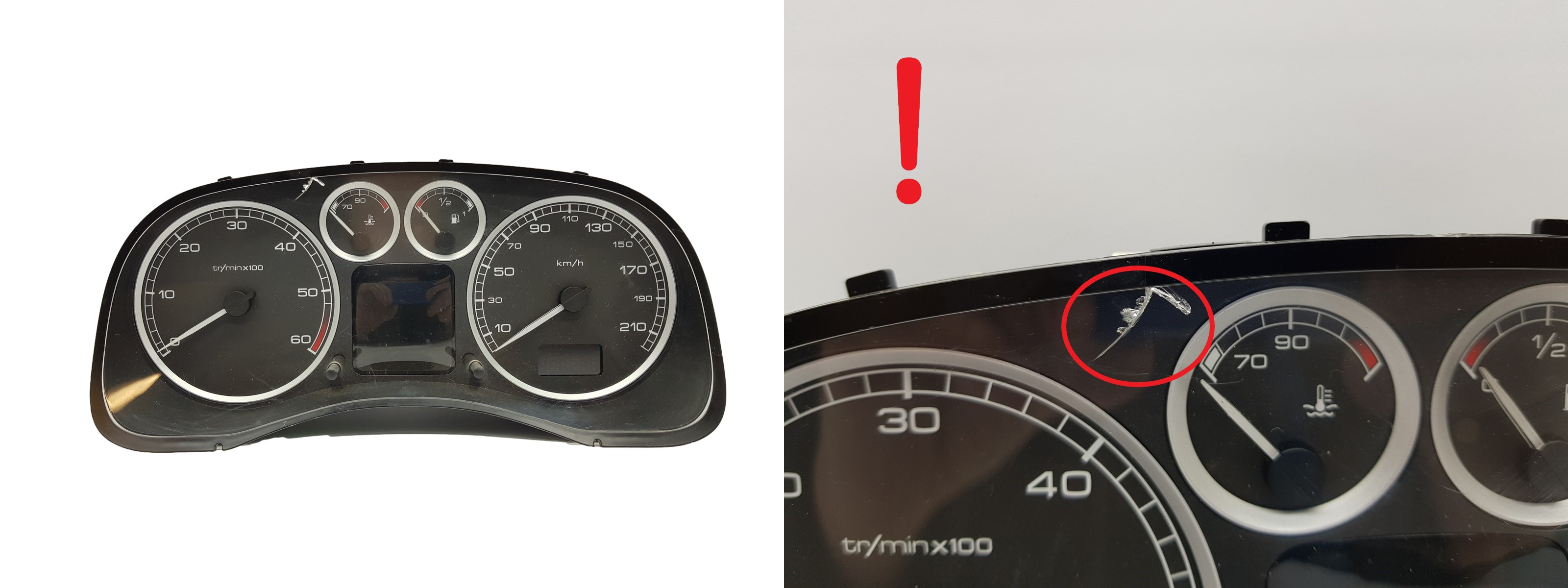 Tacho Kombiinstrument Peugeot 307 9647538480 A01 3099 main product photo