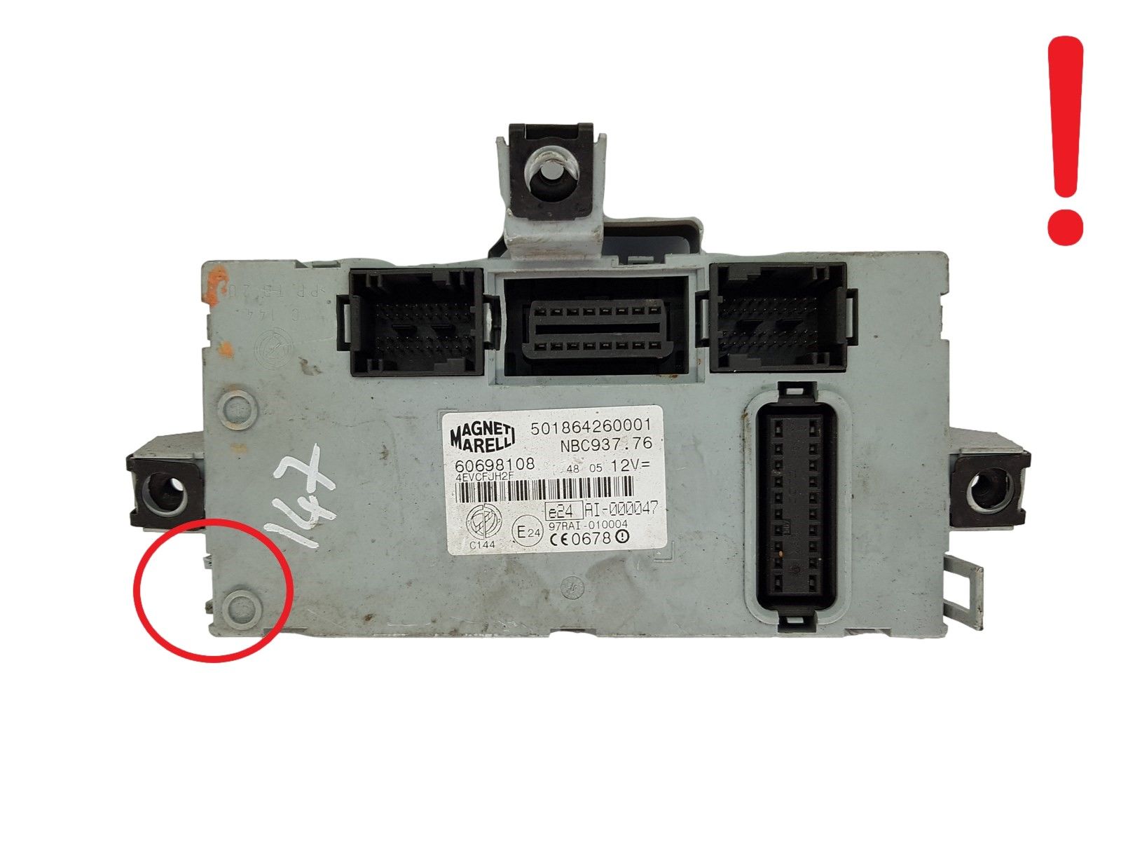 Steuergerät BSI Alfa 60698108 501864260001 NBC937.76 Magneti Marelli main product photo