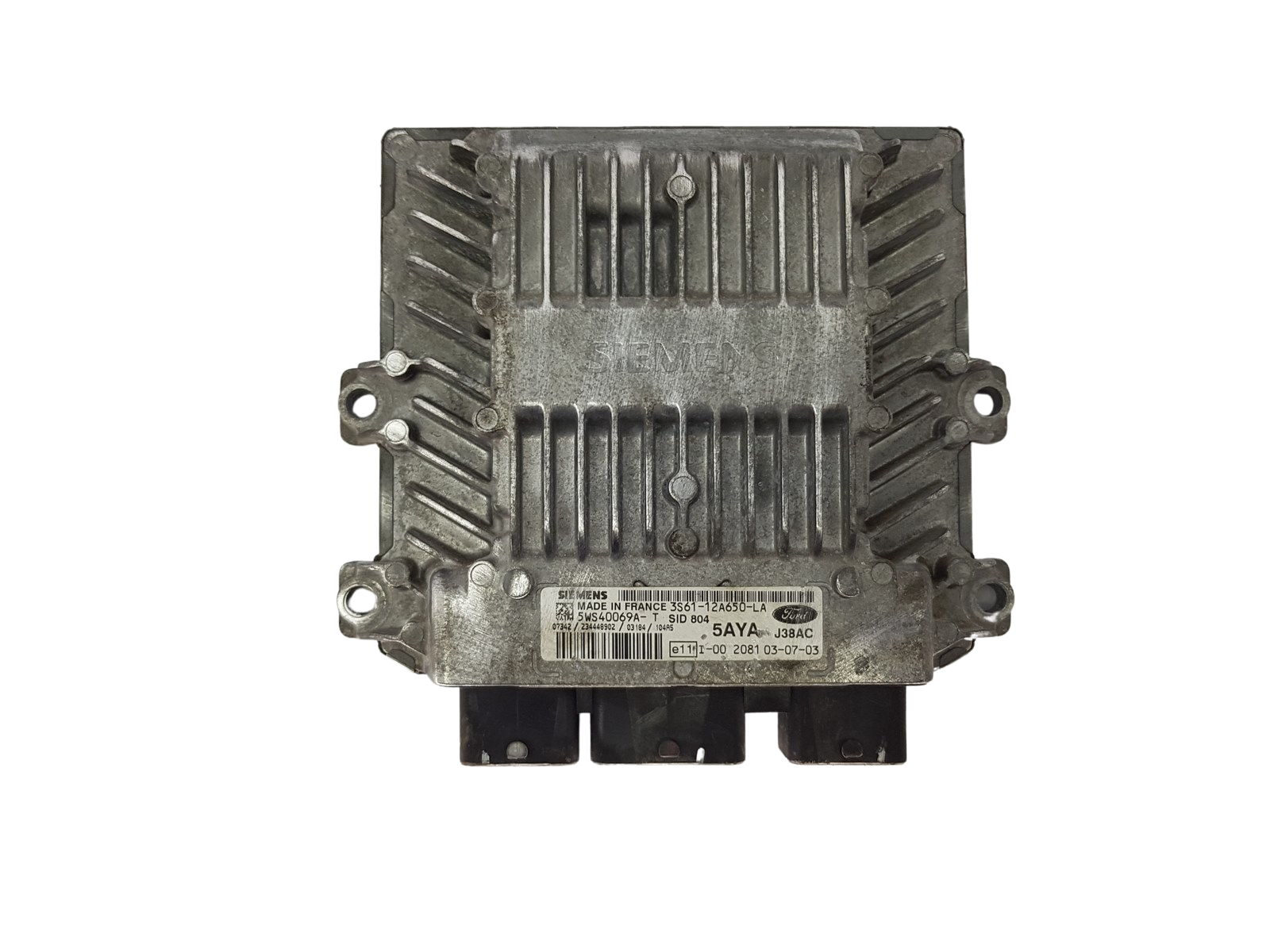 Steuergerät 3S61-12A650-LA 5WS40069A-T 5AYA SID 804 Ford Siemens 18613 main product photo