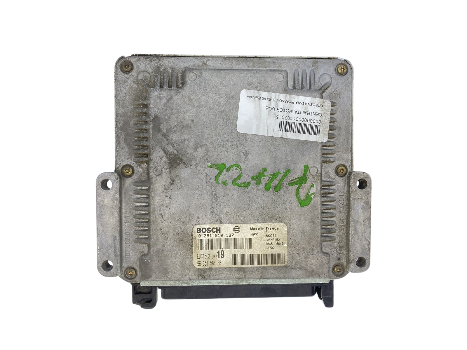 Steuergerät PSA 0281010137 9635158480 28FM0152 Bosch 62872 main product photo
