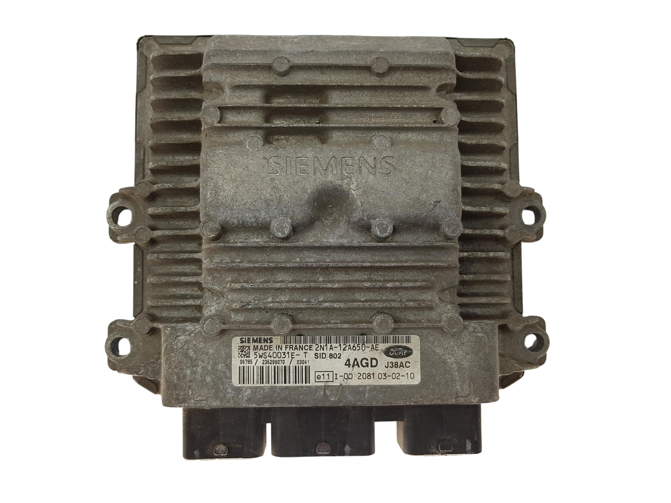Steuergerät 2N1A-12A650-AE 5WS40031E-T 4AGD J38AC Ford Siemens 13617 main product photo