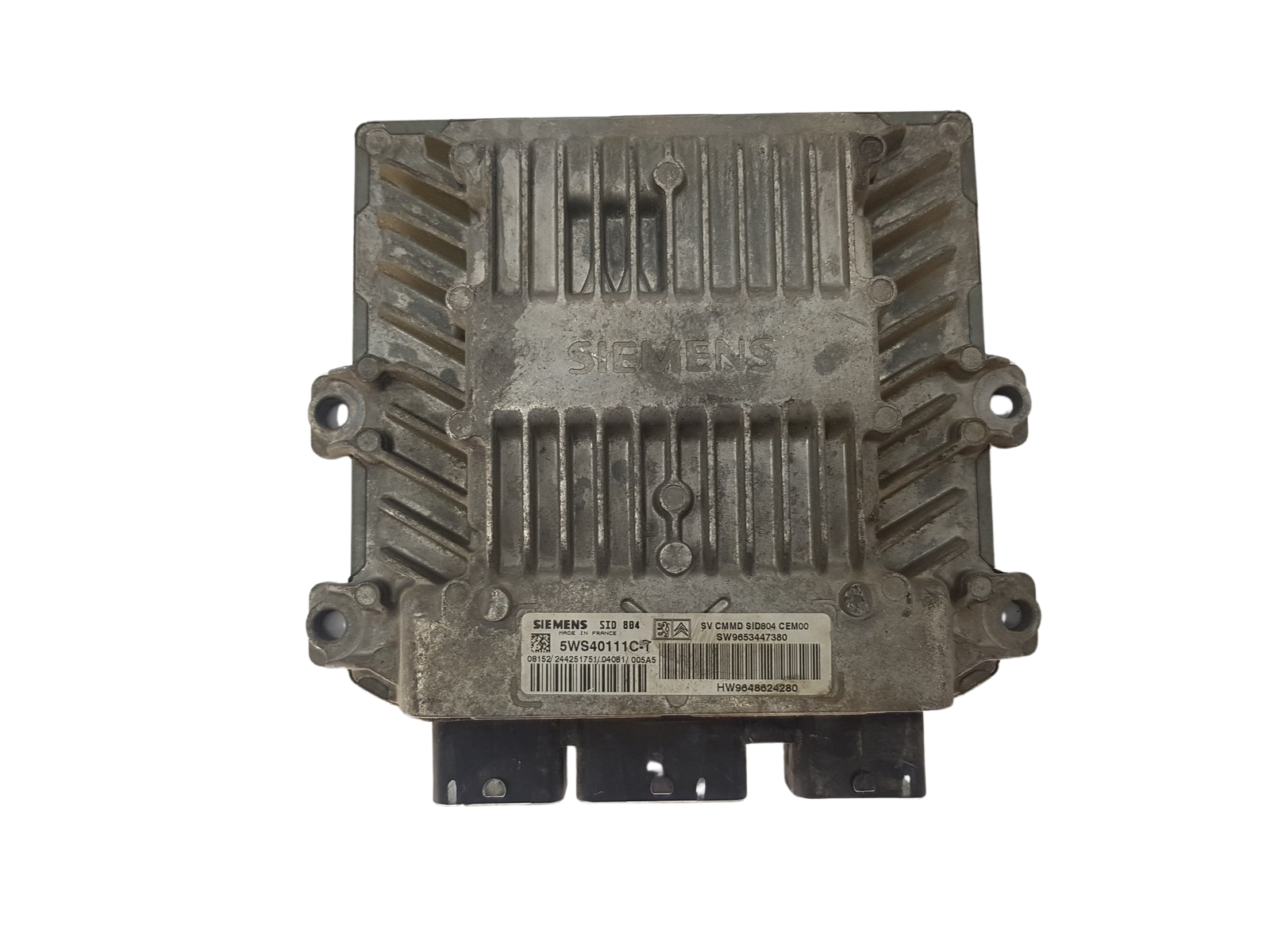 Steuergerät 9653447380 9648624280 5WS40111C-T SID804 PSA Siemens 3267 main product photo