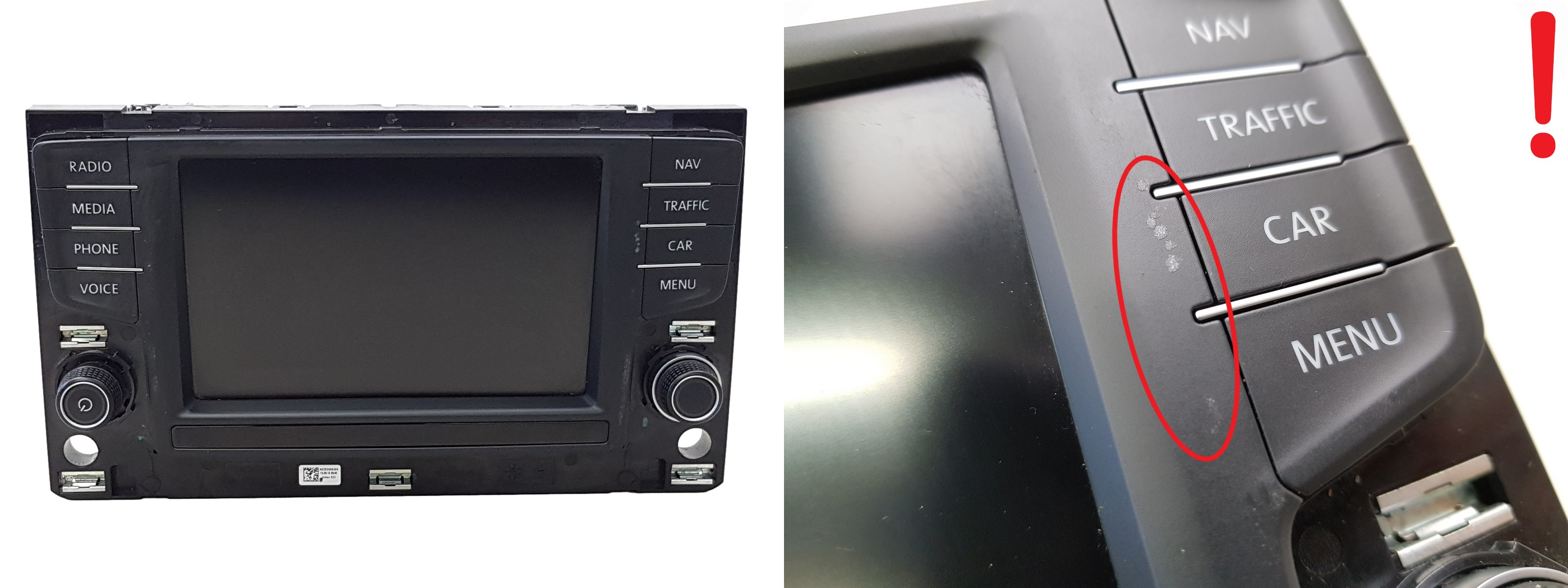 Radio-Display Navi Volkswagen 3G0919605D A2C93427300 ABT Std2 Nav main product photo