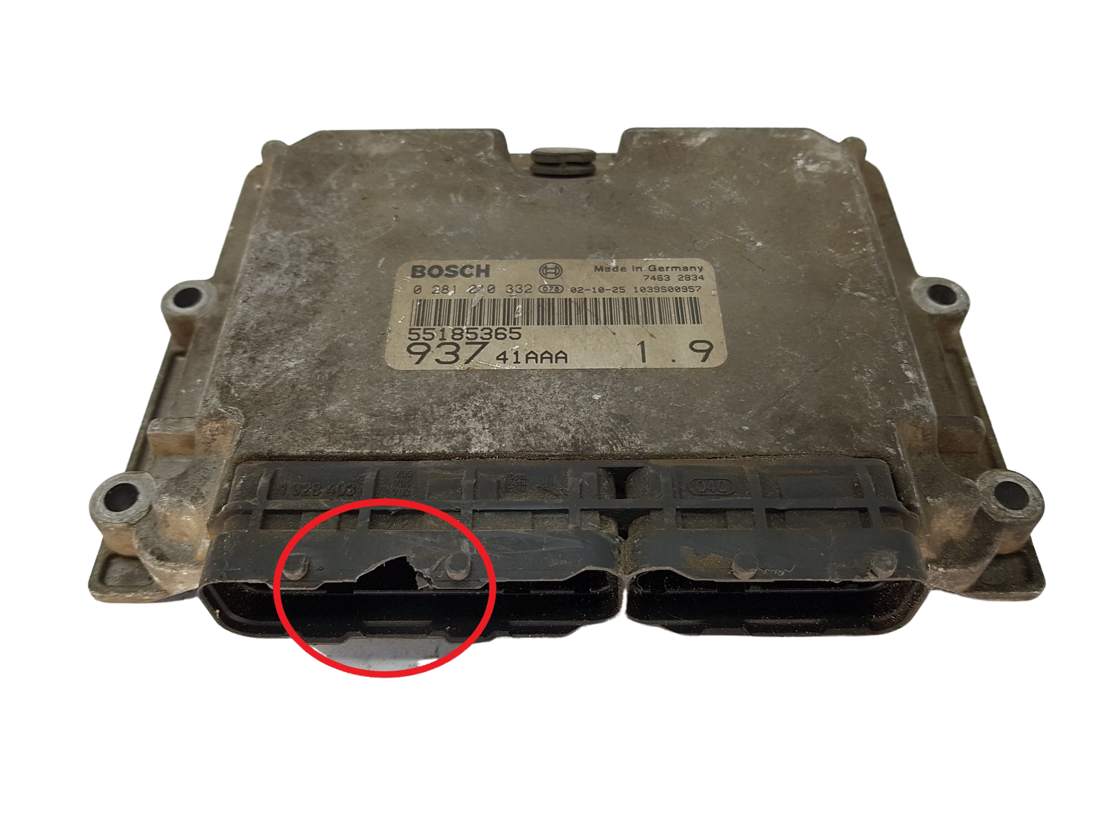 Steuergerät 55185365 0281010332 41AAA Alfa Romeo Bosch 14402 main product photo