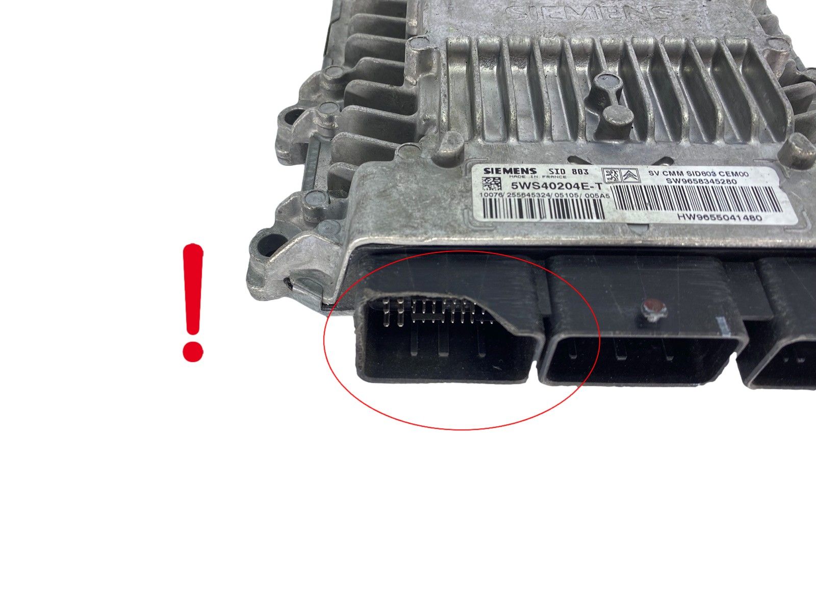 Steuergerät 5WS40204E-T 9658345280 9655041480 PSA Siemens 63963 main product photo