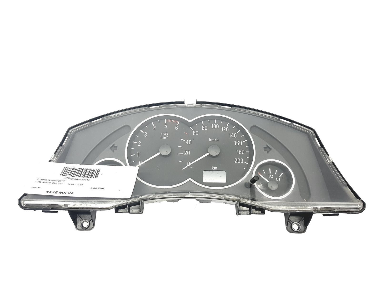 Tacho Kombiinstrument Opel Meriva 13173381XT 110080162026 57484 main product photo