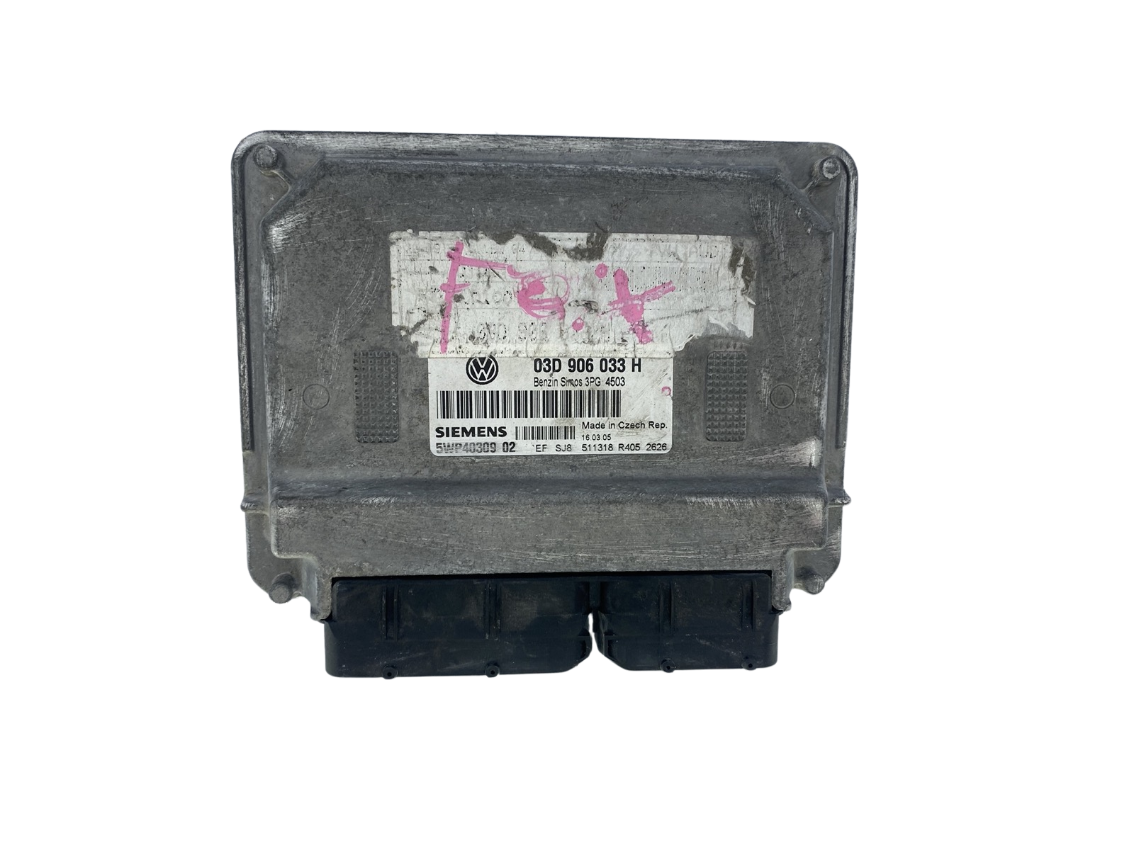 Steuergerät 03D906033H 5WP40309 02 VW Siemens 50925 main product photo