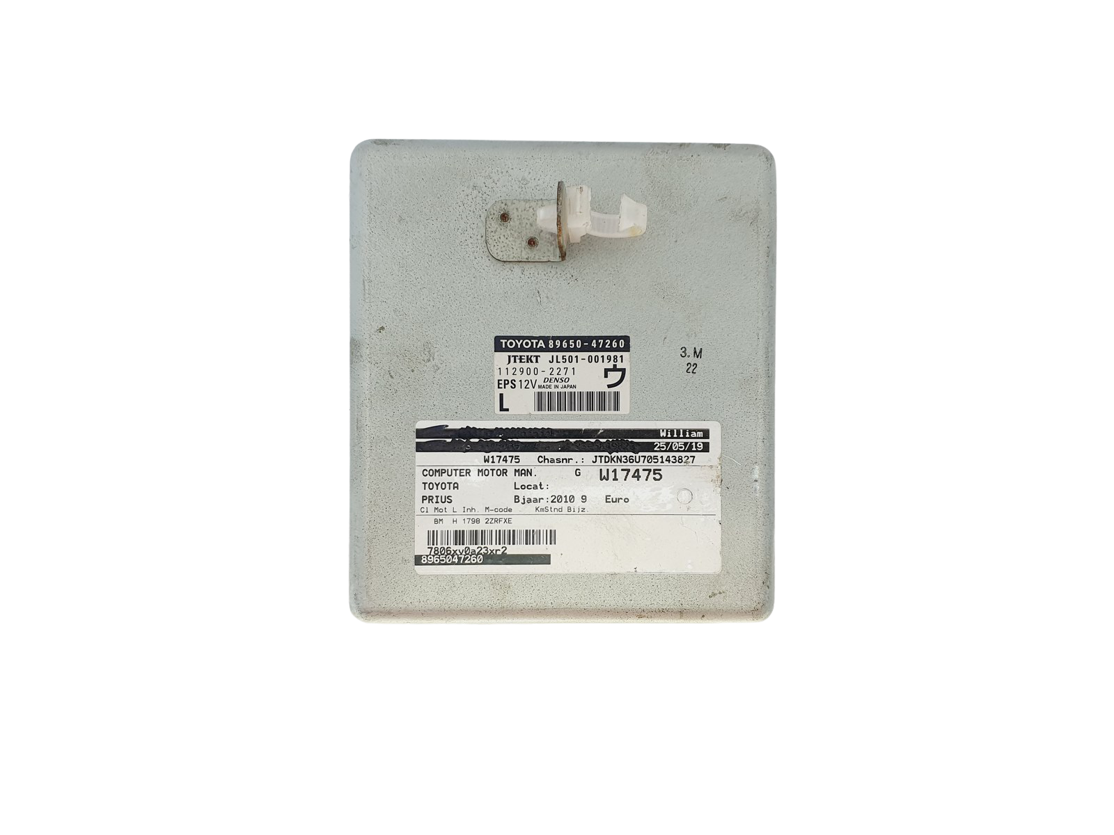 Steuergerät 89650-47260 JL501-001981 Toyota Denso 43335 main product photo