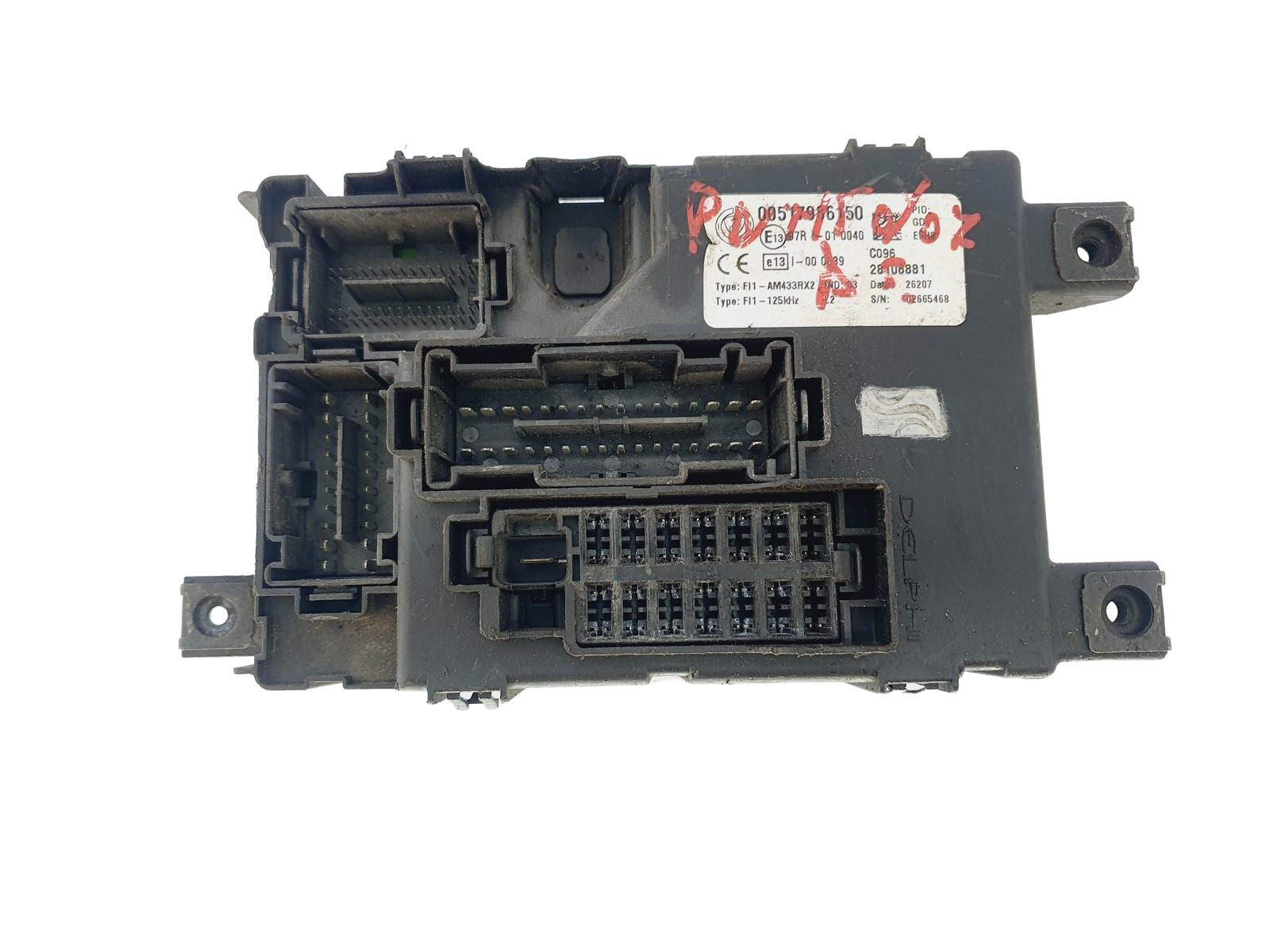 Sicherungskasten Relaiskasten Fiat 00517986150 28106881 Delphi 39217 main product photo