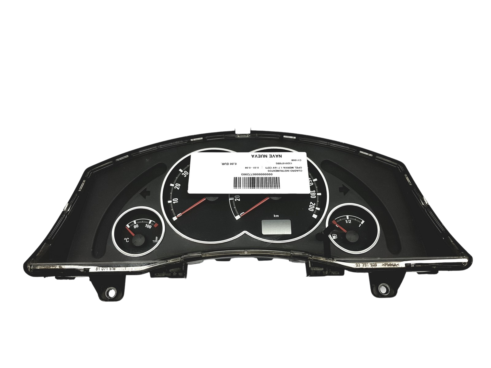 Tacho Kombiinstrument Opel Meriva A 13201075BG 110080333001 53704 main product photo