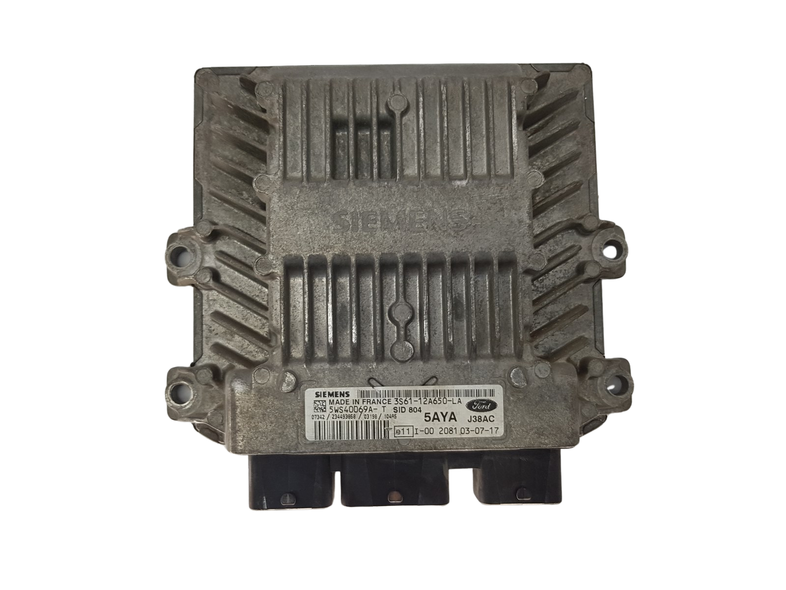 Steuergerät 3S61-12A650-LA 5WS40069A-T 5AYA SID 804 Ford Siemens 3484 main product photo