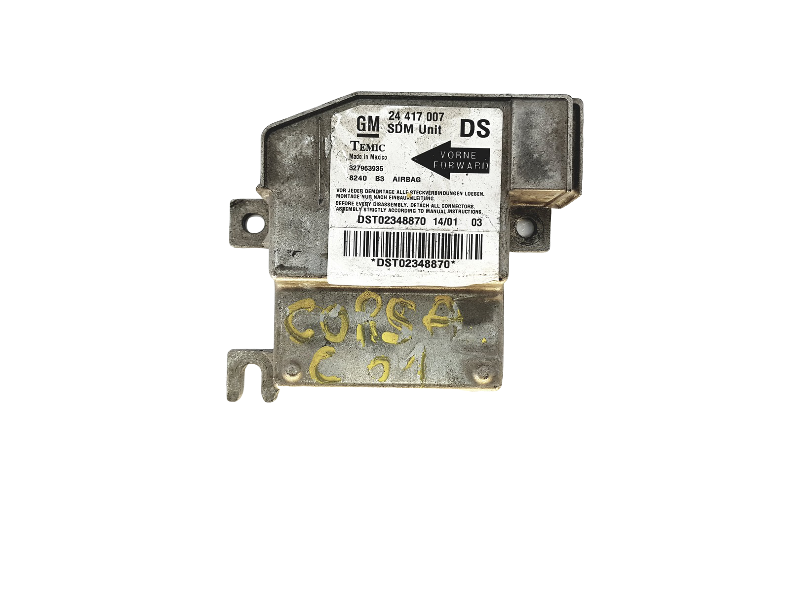 Steuergerät Moduł 24417007 327963935 Opel Temic main product photo