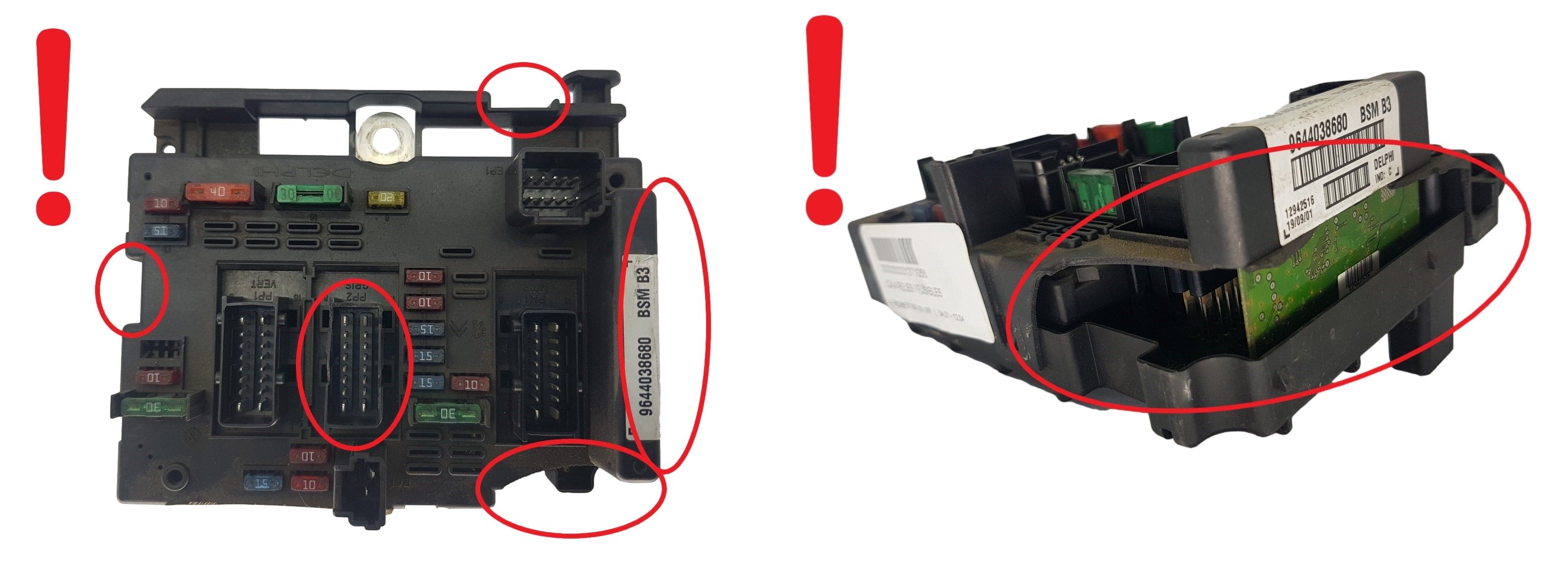 Steuergerät BSM B3 9644038680 PSA Delphi 1766 main product photo