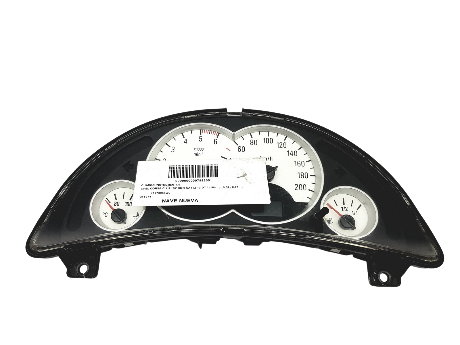Tacho Kombiinstrument Opel Corsa C 13173355WJ 110080005026 57647 main product photo