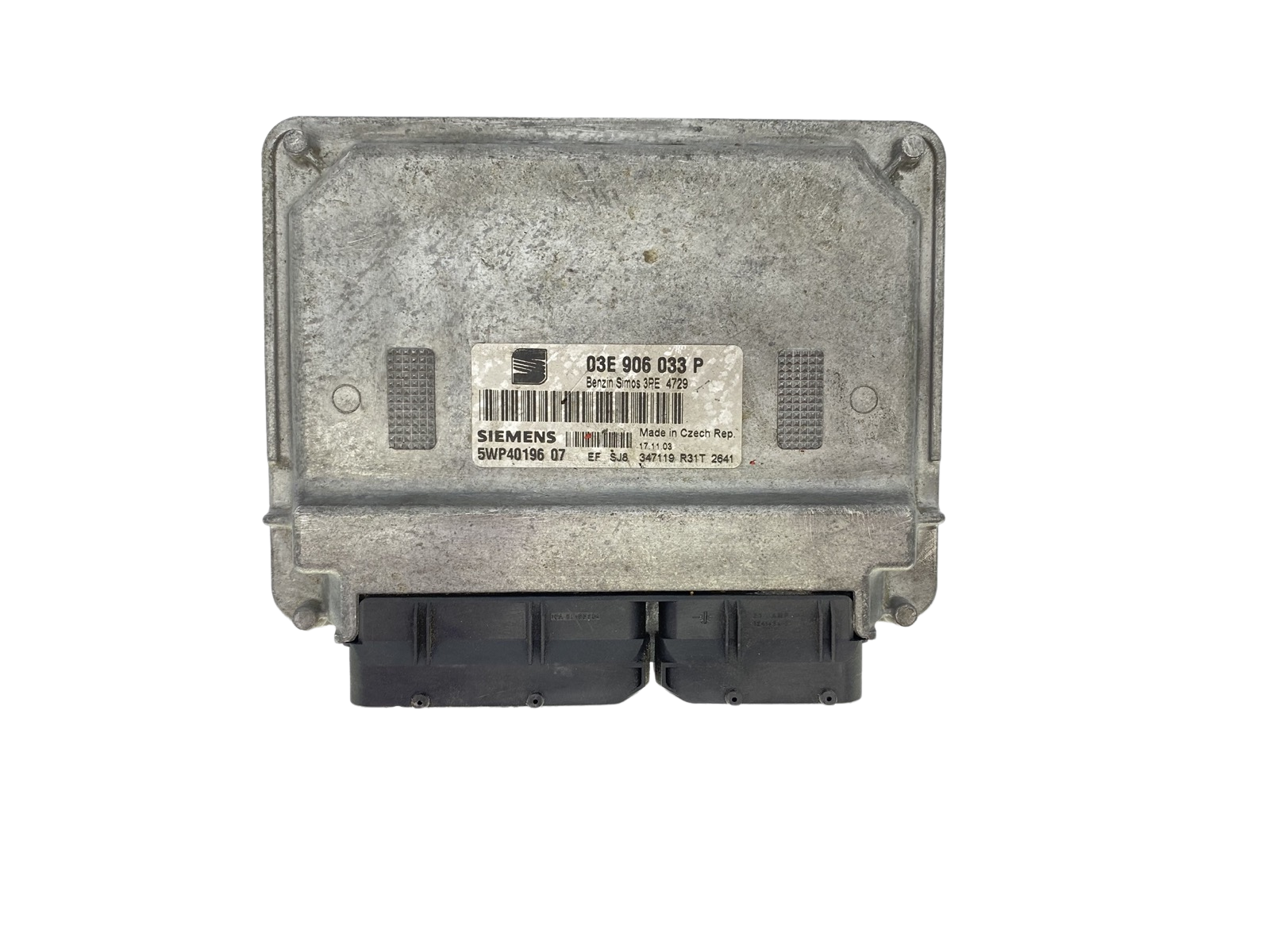 Steuergerät 03E906033P 5WP40196 07 Seat Siemens 56108 main product photo