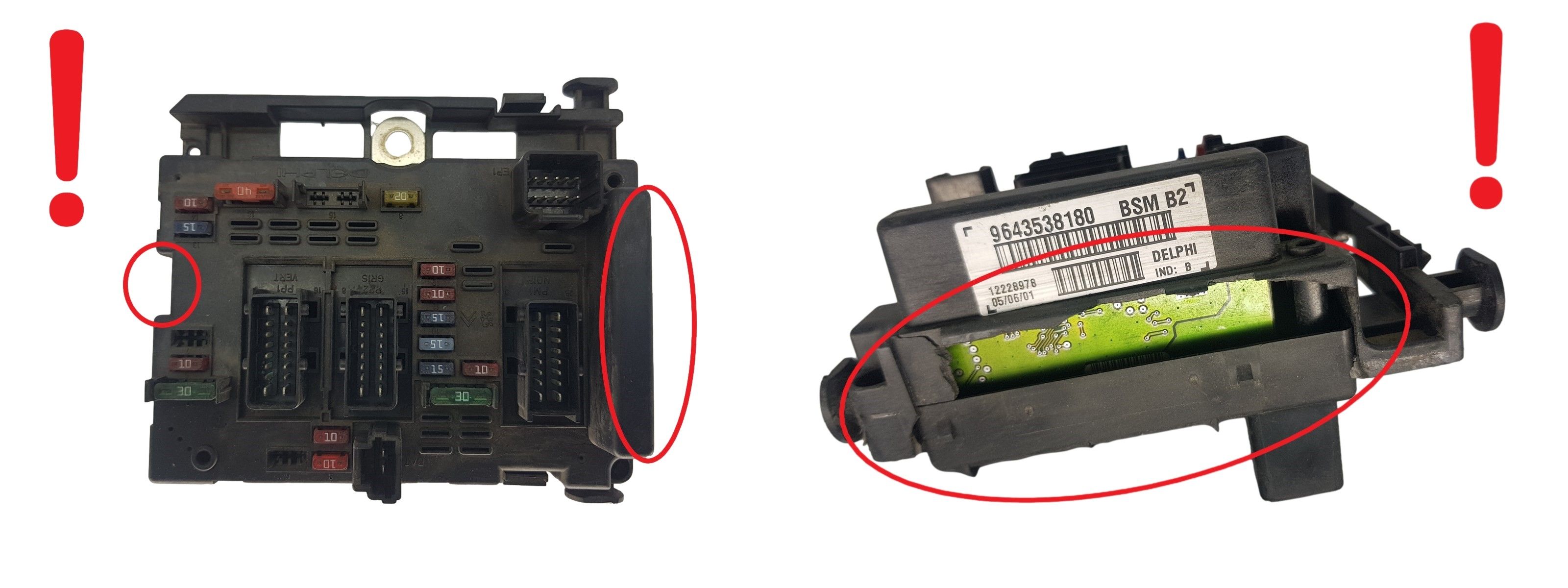 Steuergerät BSM B2 9643538180 PSA Delphi 1784 main product photo