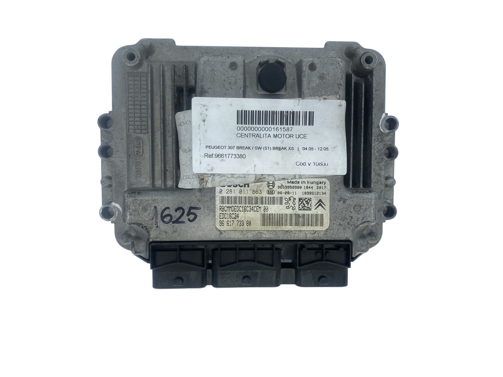 Steuergerät 0281011863 9661773380 9653958980 PSA Bosch 51601 main product photo