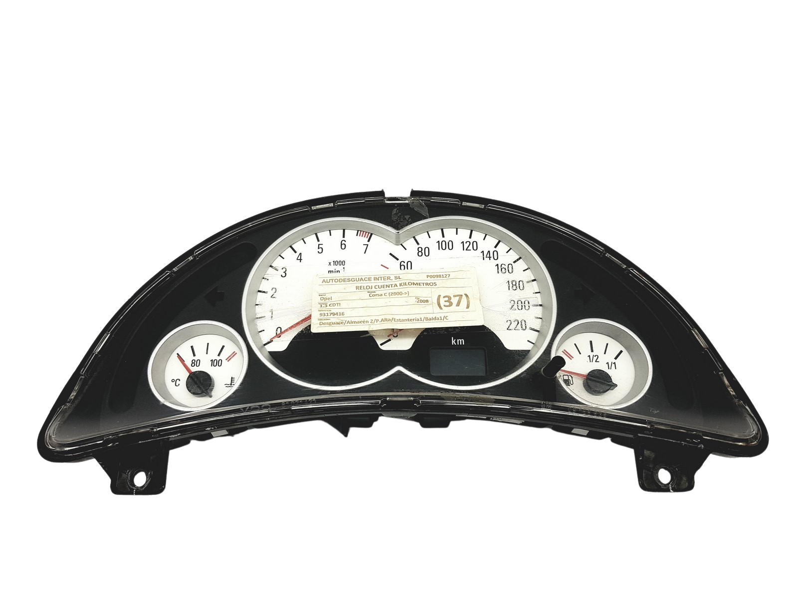 Tacho Kombiinstrument Opel Corsa C 13173357WL 110080005028 57768 main product photo