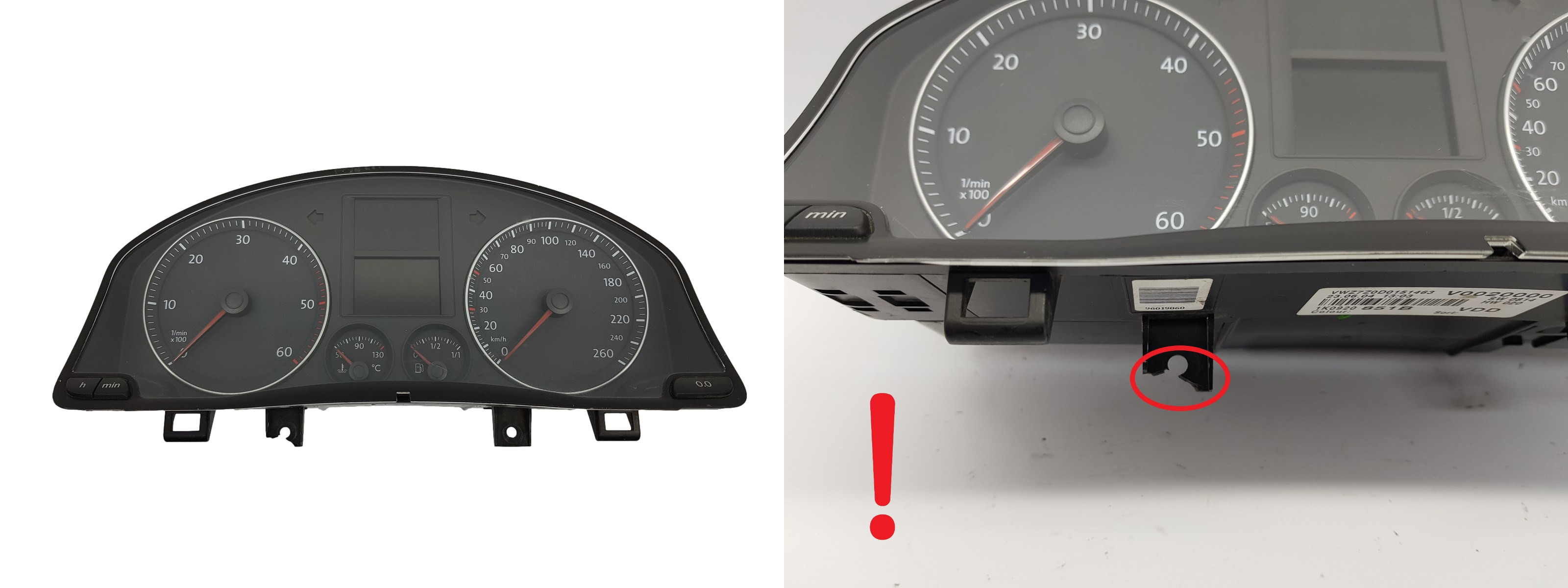 Tacho Kombiinstrument VW Golf MK5 1K0920851B 2941 main product photo