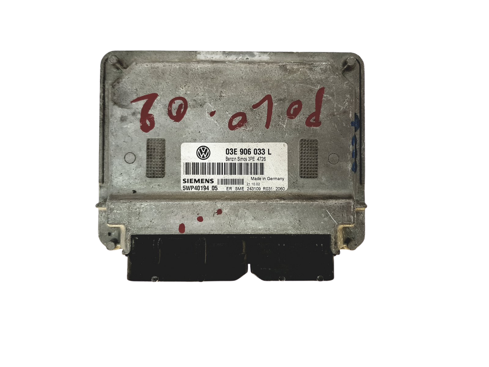 Steuergerät 03E906033L 5WP40194 05 VW Siemens 27173 main product photo