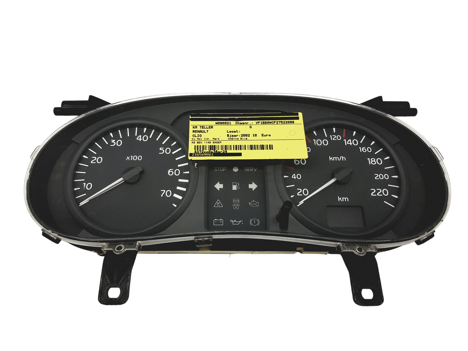 Tacho Kombiinstrument Renault Clio 2 8200059763 30330 main product photo