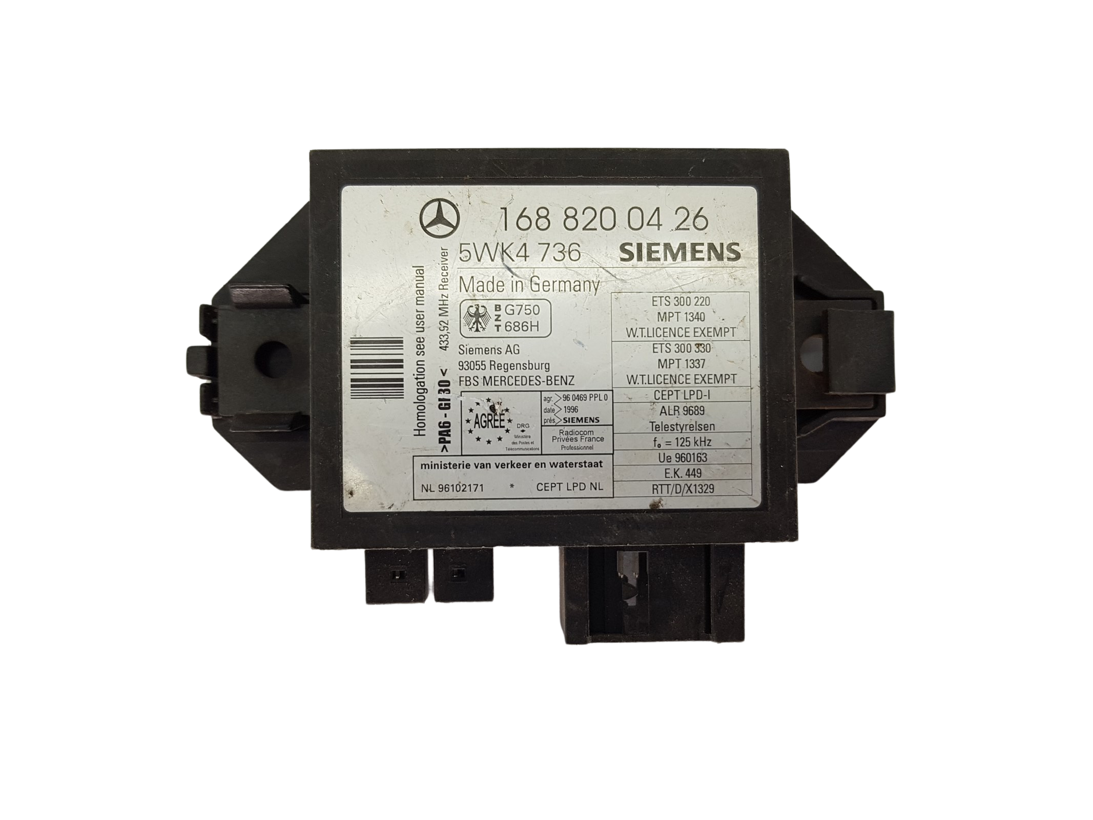 Steuergerät Immo Mercedes-Benz 1688200426 5WK4736 Siemens 18433 main product photo
