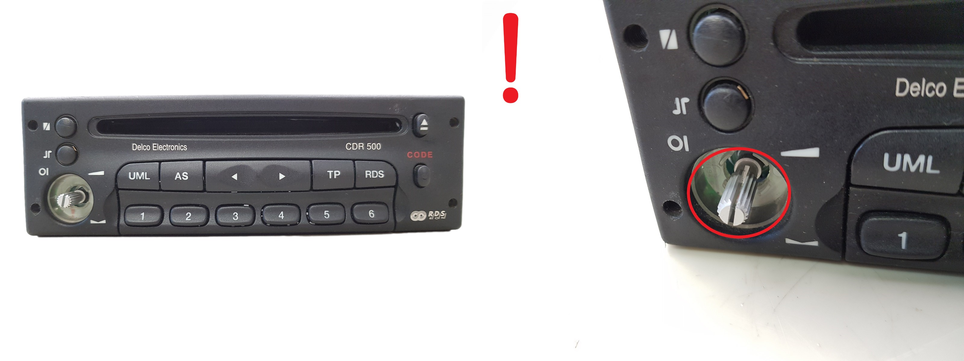 Cd-Radio Opel 90566821 CDR500 2F4 GM Delco main product photo