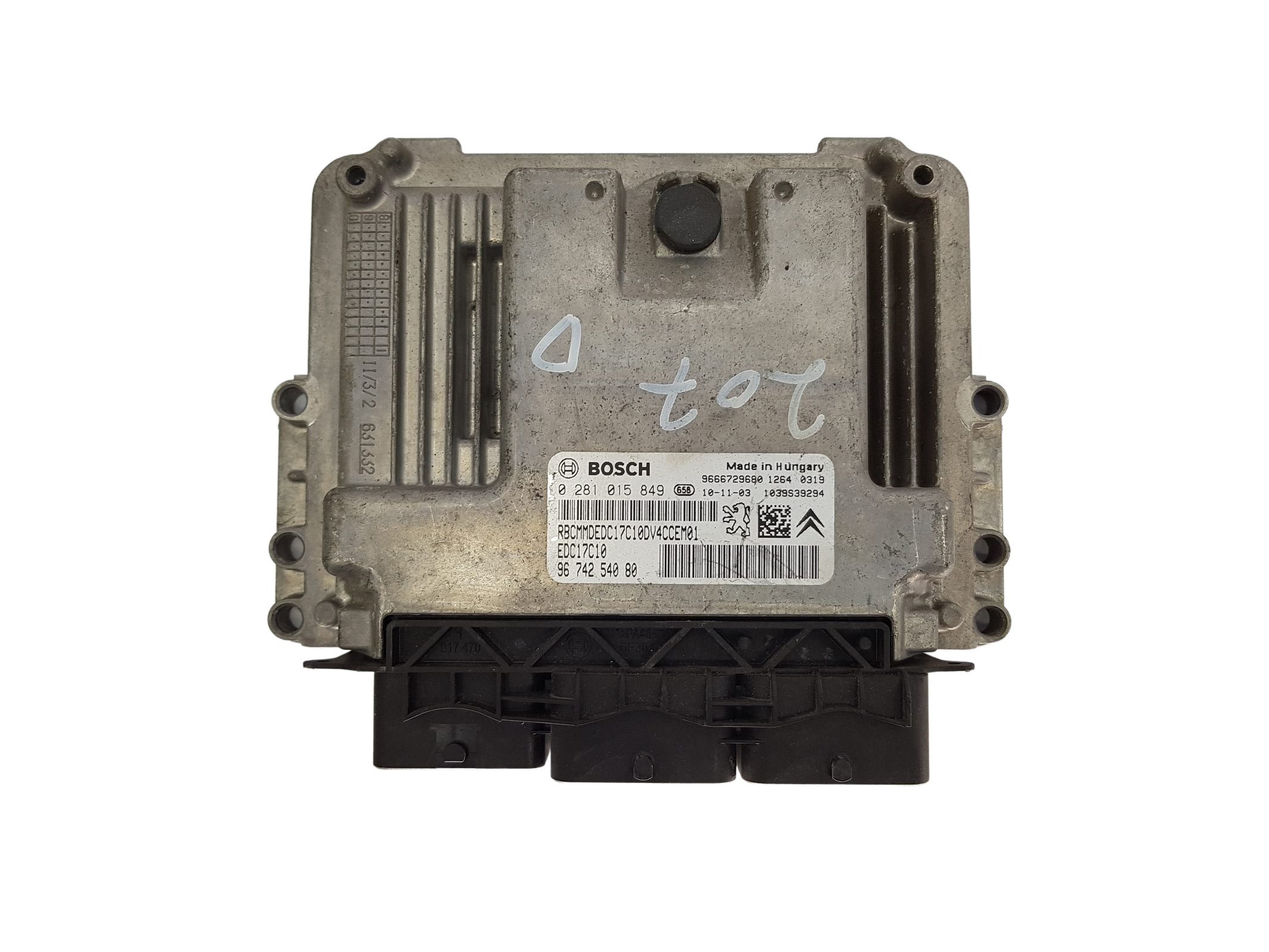 Steuergerät 0281015849 9674254080 9666729680 PSA Bosch 18706 main product photo