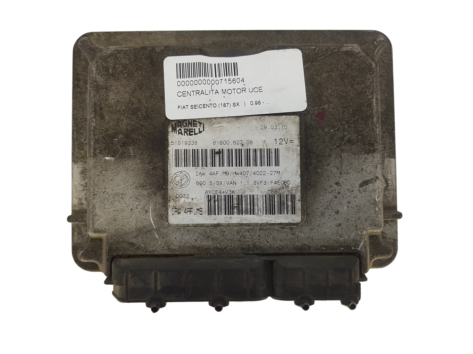 Steuergerät Fiat 51819338 IAW4AF.M9 61600.627.08 Magneti Marelli 1055 main product photo