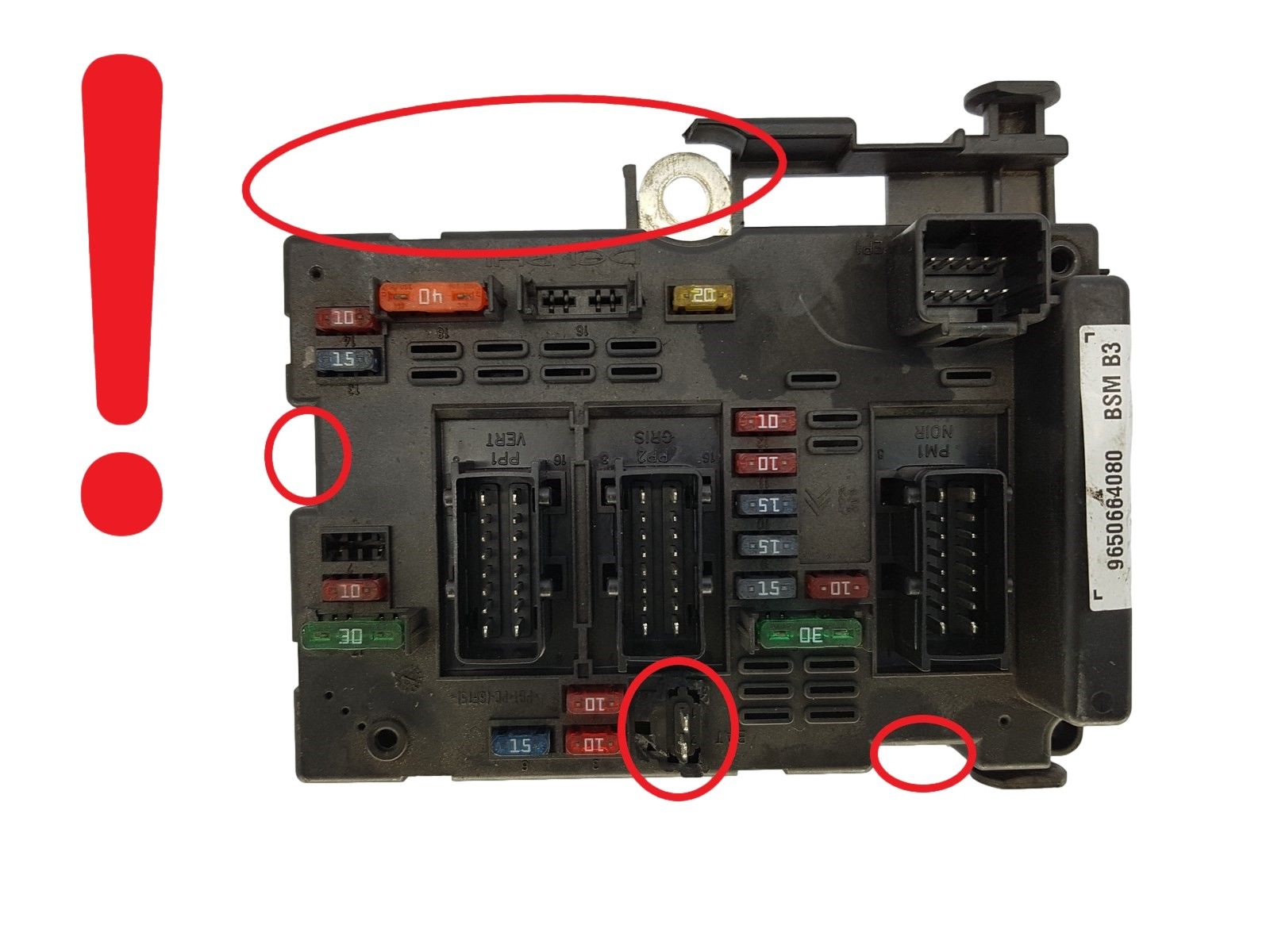 Steuergerät BSM B3 9650664080 PSA Delphi 1216 main product photo