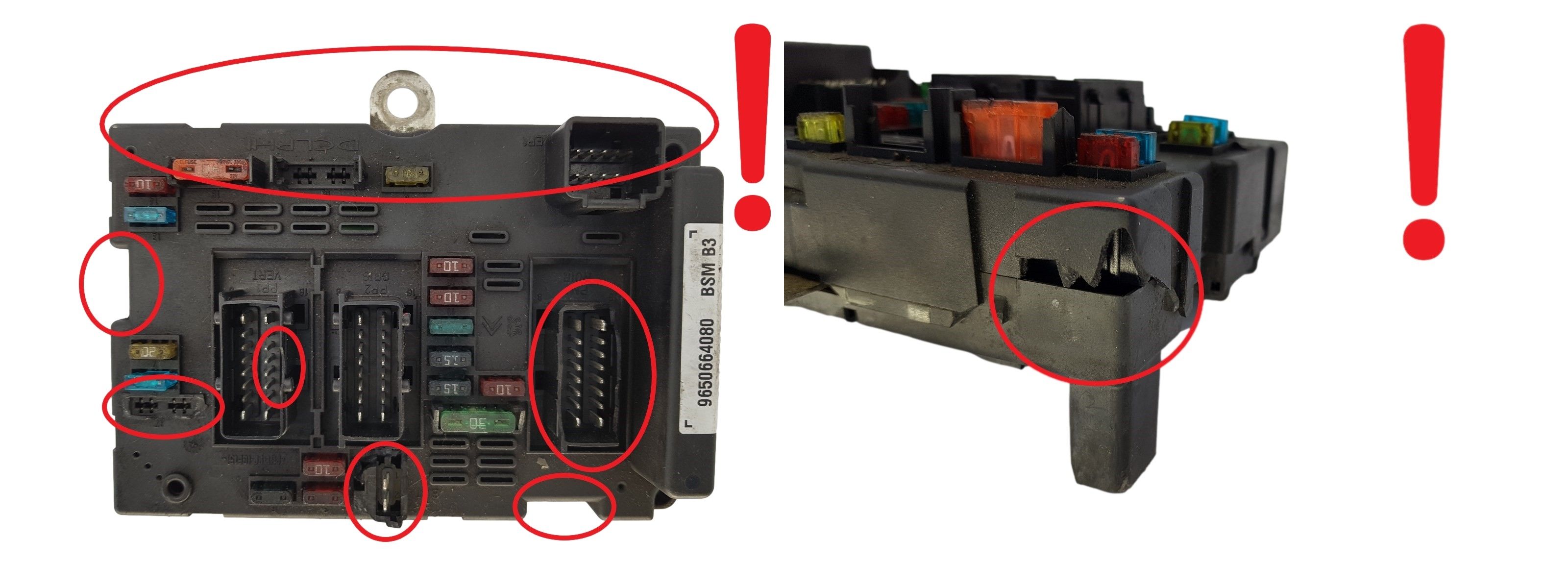 Steuergerät BSM B3 9650664080 PSA Delphi 1504 main product photo