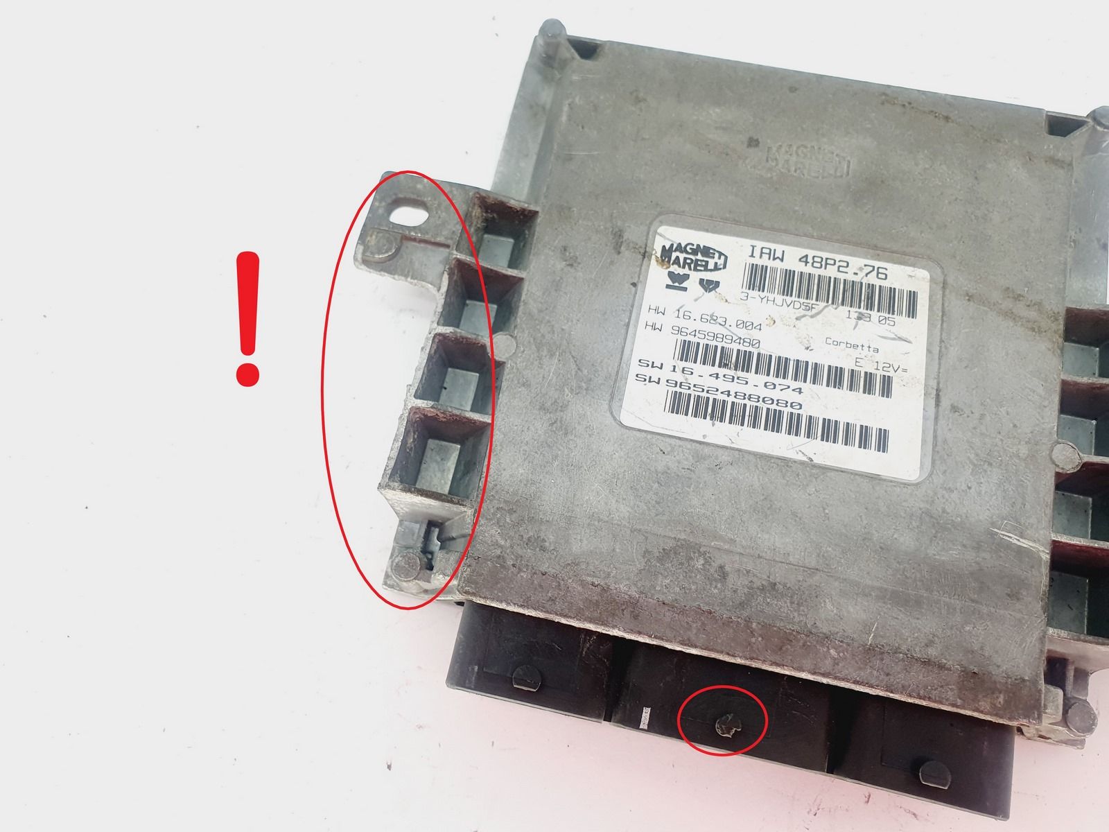 Steuergerät 9652488080 IAW48P2.76 PSA Magneti Marelli 45515 main product photo