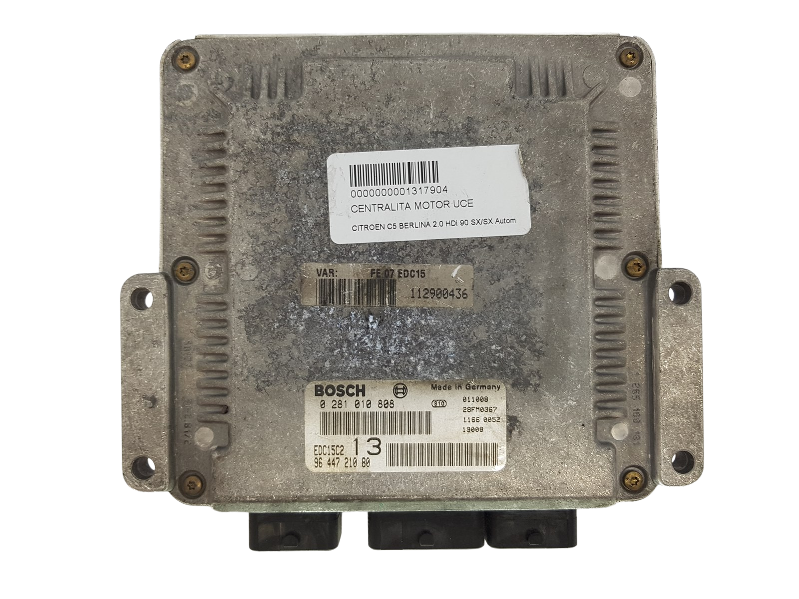 Steuergerät 0281010808 9644721080 PSA Bosch 2981 main product photo