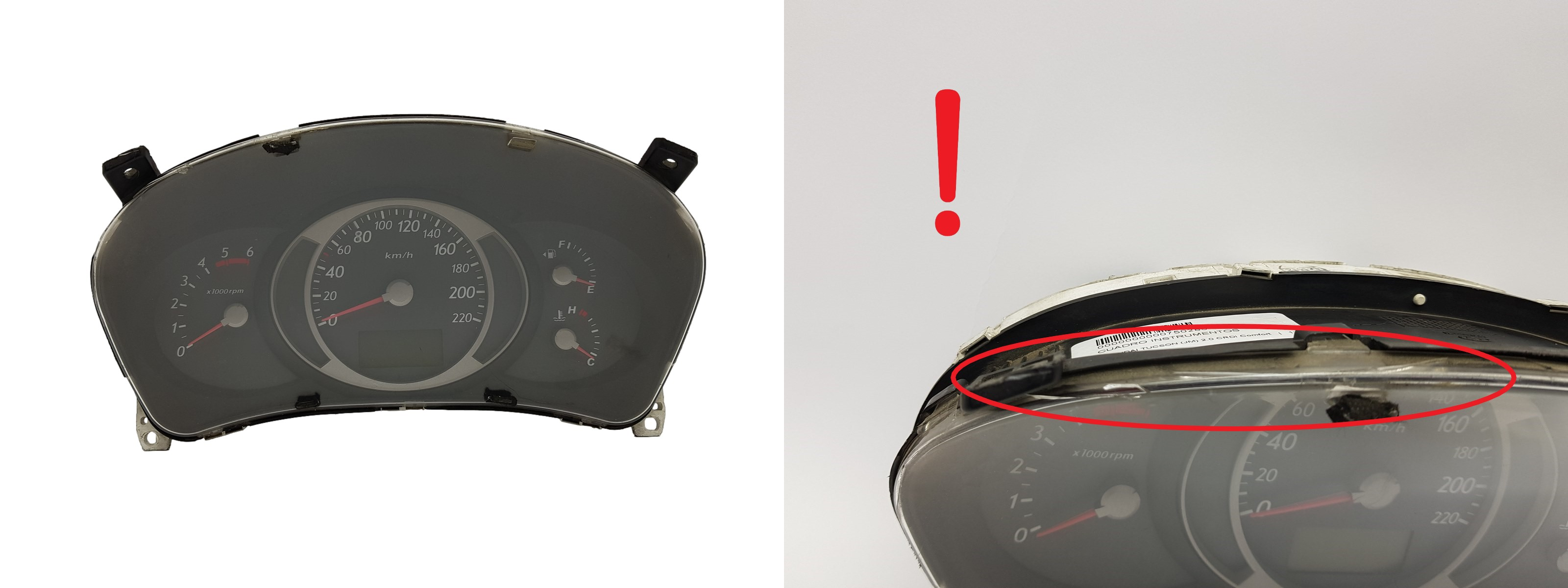Tacho Kombiinstrument Hyundai Tucson 94013-2E420 2005-43600H 2230 main product photo