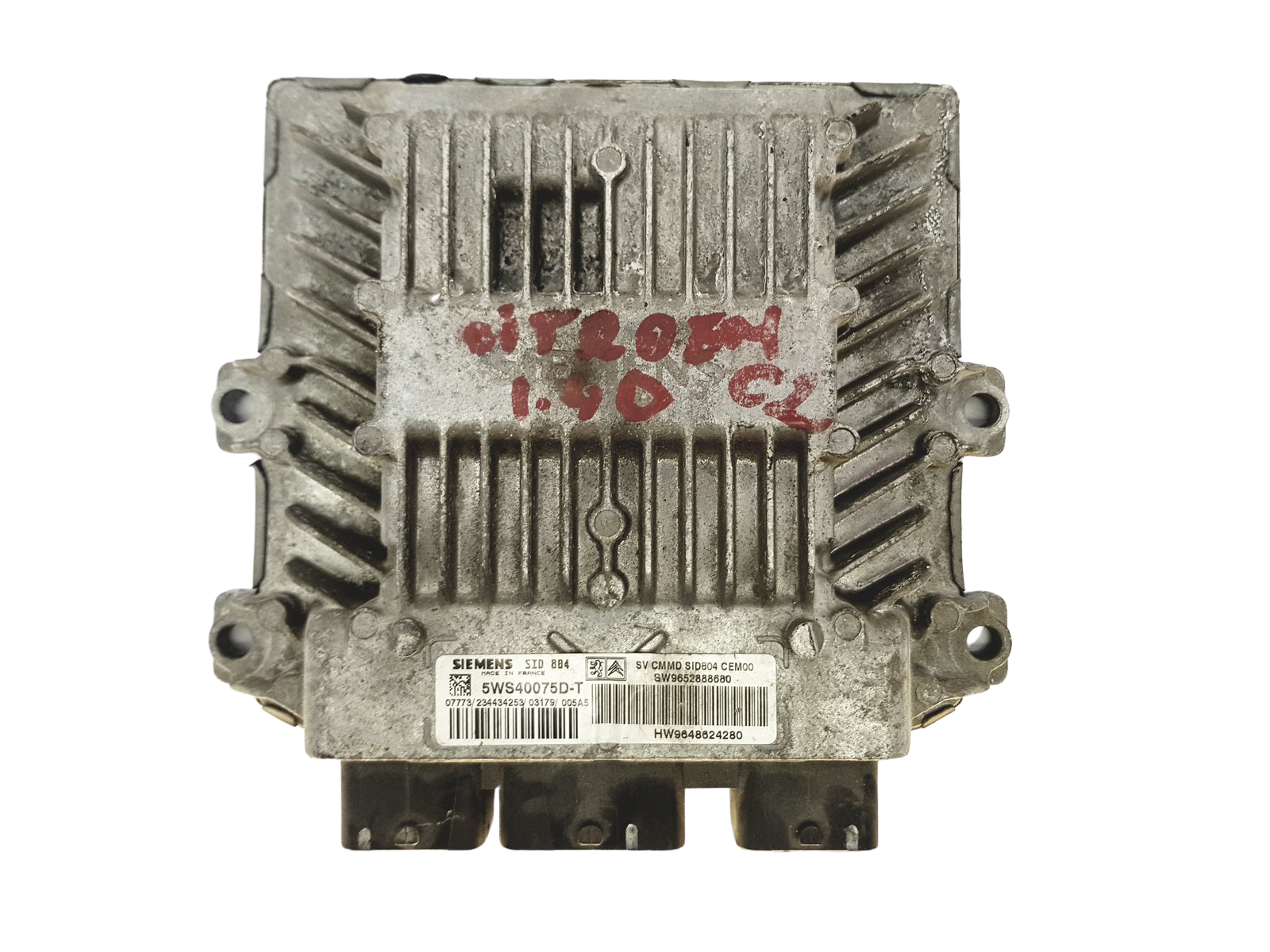 Steuergerät 5WS40075D-T 9652888680 9648624280 PSA Siemens main product photo