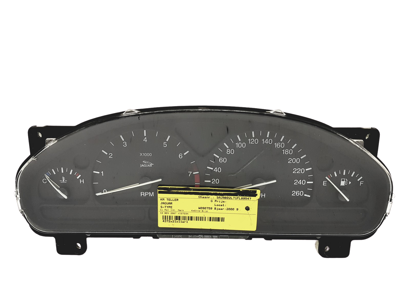 Tacho Kombiinstrument Jaguar S-Type XR8F-10849-AL 30612 main product photo