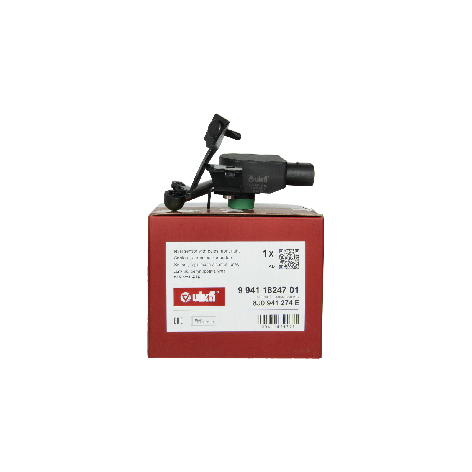 Niveausensor Vorne Rechts Für Audi A3 TT 8J0941274E 99411824701 Vika main product photo