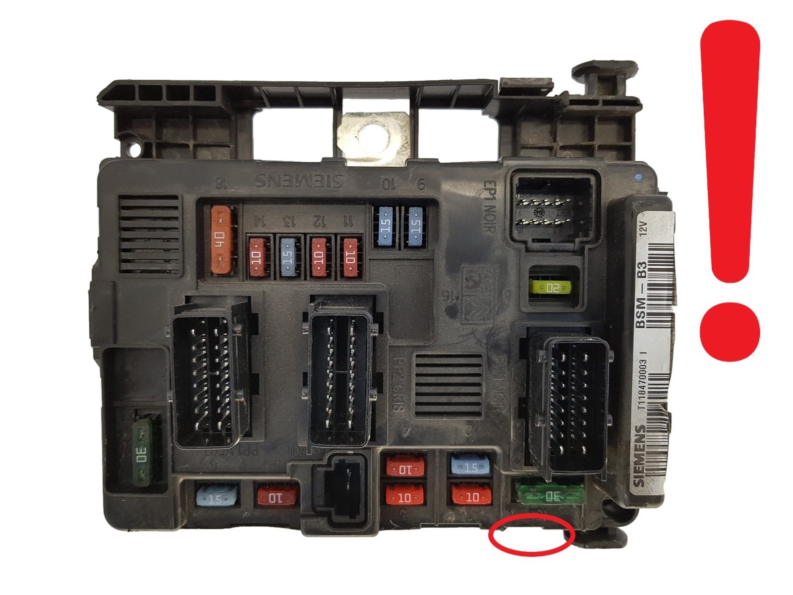 Steuergerät BSM-B3 T118470003I 9643498880 PSA Siemens 1253 main product photo